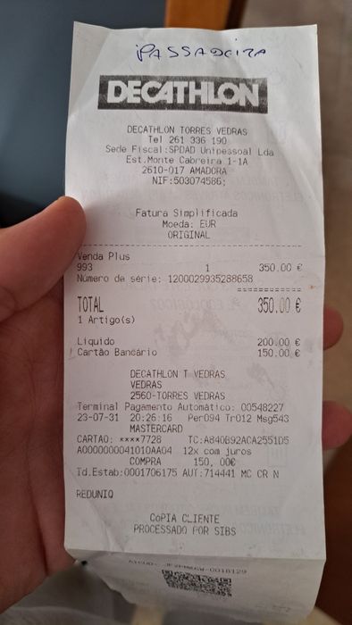 Passadeira Rolante (como nova)