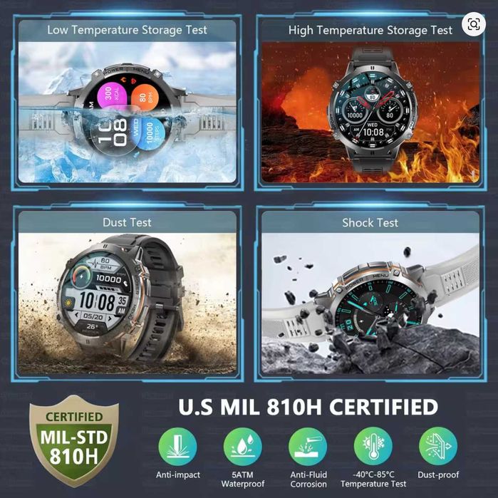 Смарт-годинник тактичний Glory TANK X3 Special Edition