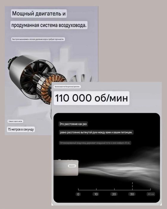 Профессиональный фен-мини бустер "свободные руки" от JirPet