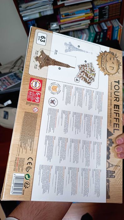 Lote Puzzles 3D - Edições de Coleção (Selados) | Torre Eiffel, Empire State e NY