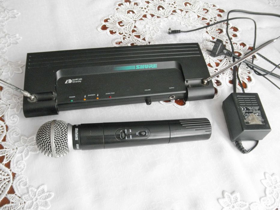 Oryginalny mikrofon bezprzewodowy SHURE SM 58  . Made in USA .