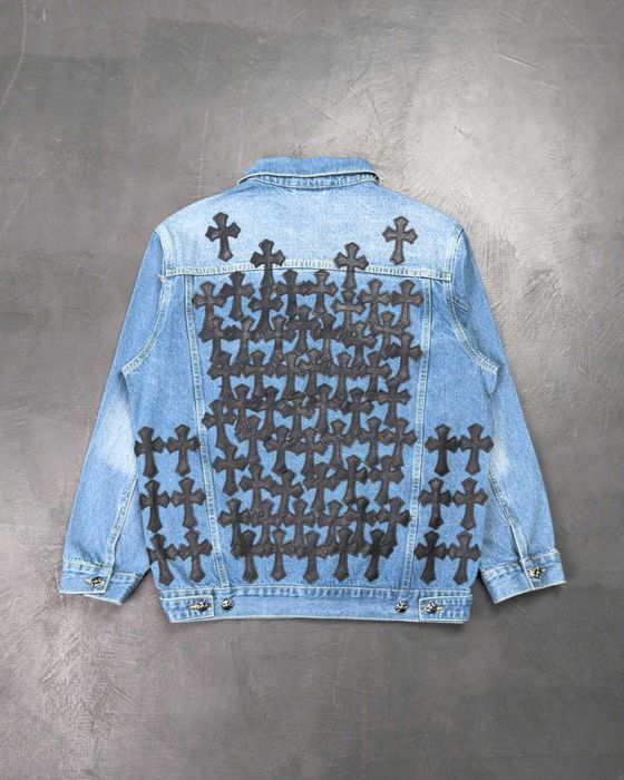 Куртка джинсова Chrome Hearts Denim Jacket Blue CH114-BL