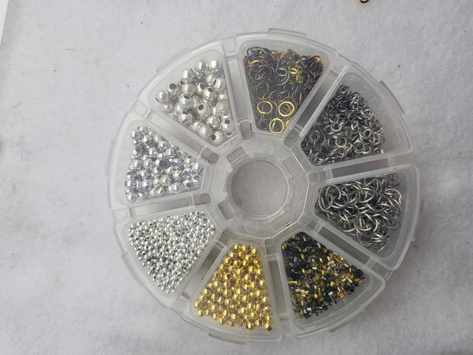 Mix 150gr kuleczki ogniwka zaciski ponad 5000szt