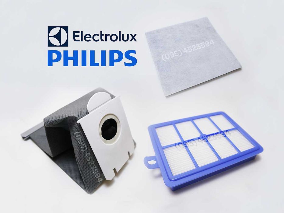 Комплект 3 шт: Мішок + HEPA задній + фільтр передмоторний Philips
