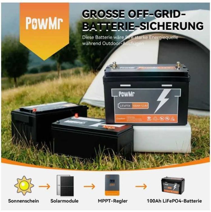 Lifepo4 недорого - 100ah 12v powmr