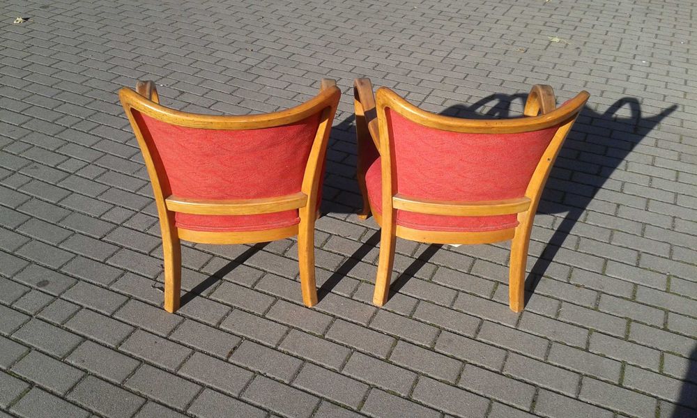 Fotel PRL design Art Deco Ludwik lata 40 50 Vintage cena za 1 szt