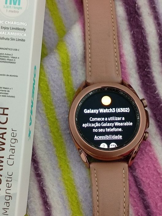 Smartwatch Samsung Galaxy watch3 com carregador