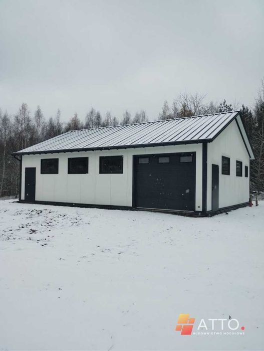 Garaż ocieplony PIR | Hala z płyty warstwowej | 6x8m / 5x7m | Zgłoszenie