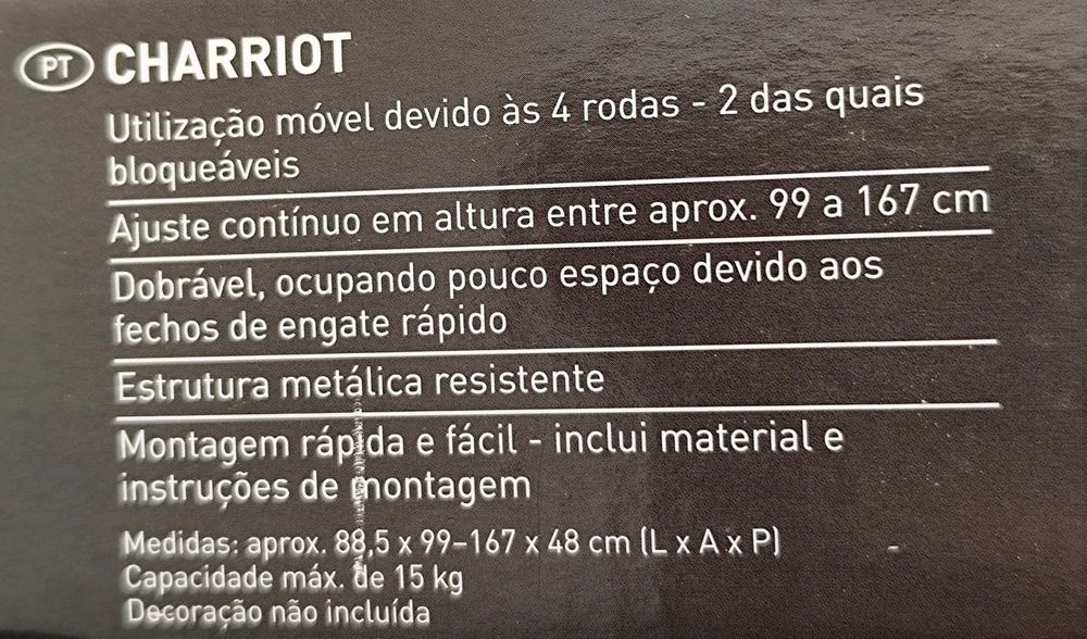 Bengaleiro com rodas - novo