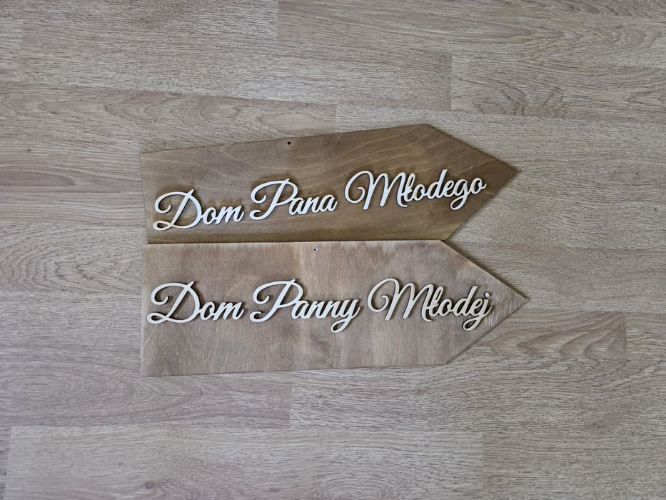 Drogowskazy ślubne, Dom Panny Młodej  Dom Pana Młodego