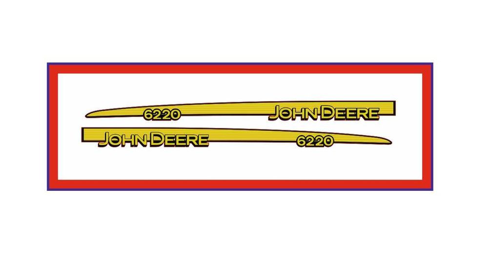 Naklejki na maskę Traktor Ciagnik John Deere 6220 Nalepki naklejki