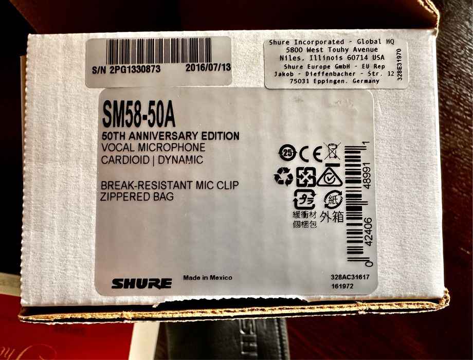Mikrofon Shure SM58 Limited