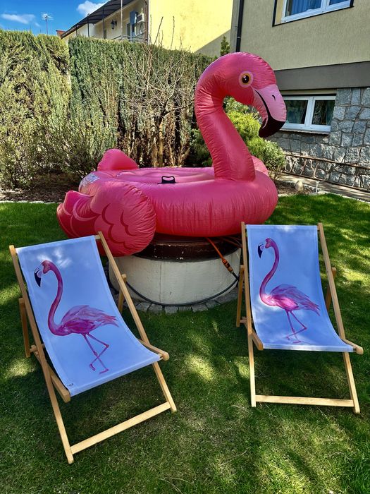 Flaming pompowany mega duzy 210 cm