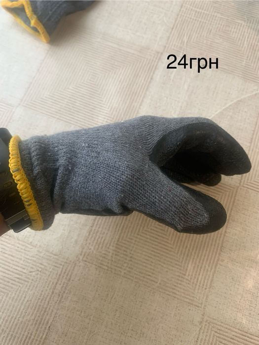 Рабочие перчатки полиуретановые размер7,8,9,10,11/ рукавиці робочі