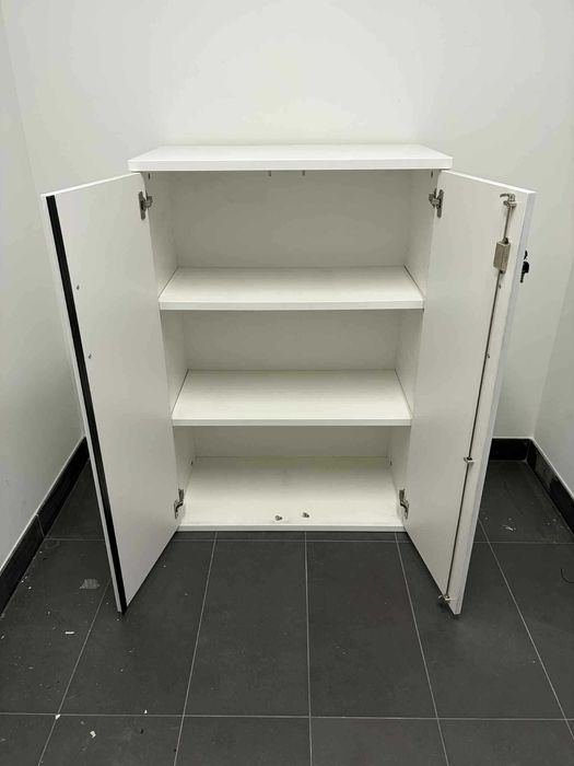 Szafa szafka biurowa aktowa biała 128x80x43