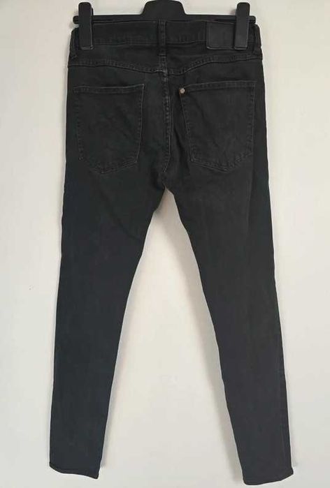 Czarne jeansy skinny low waist H&M