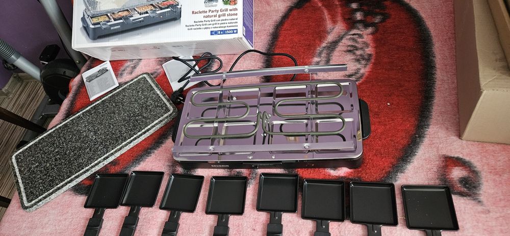 Grill elektryczny z płytą kamienną. Severin