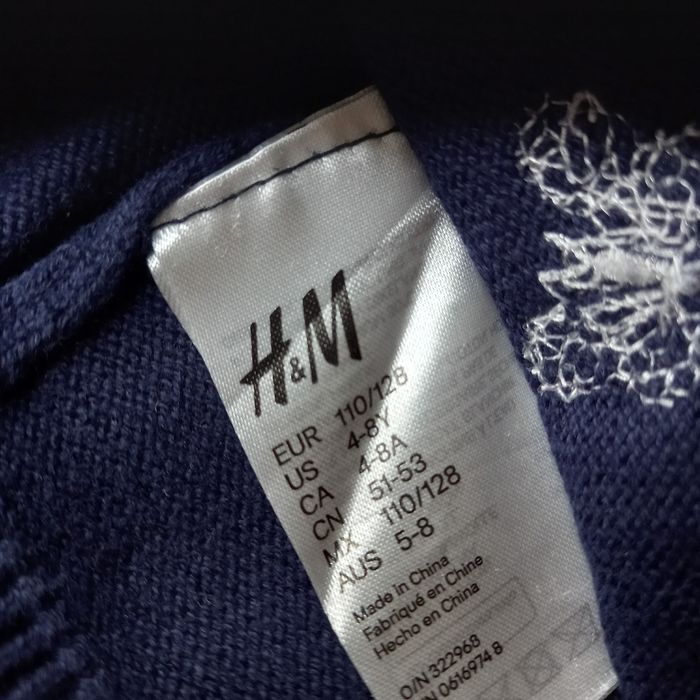 Czapka H&M dla dziewczynki r.110/128