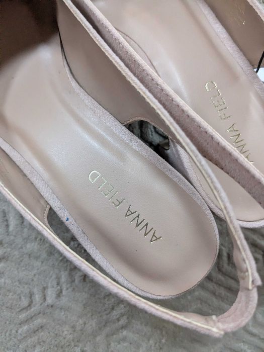 Czółenka slingback pudrowy róż rozm. 39 Anna Field