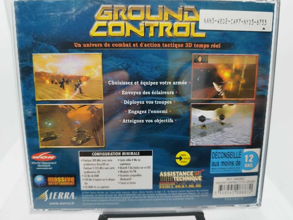 Ground Control PC CD-ROM Original