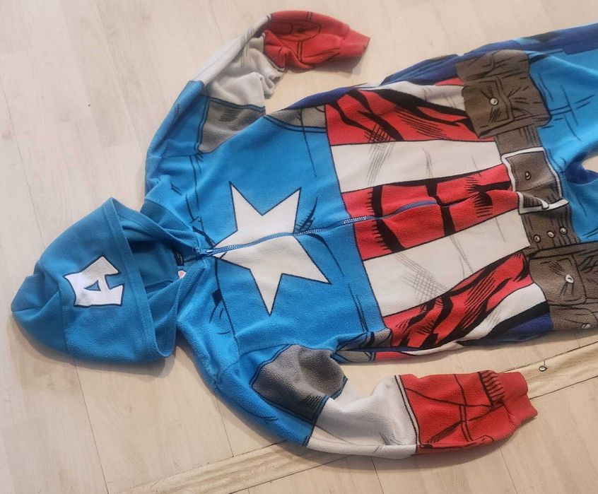 strój kapitan ameryka superbohater kombinezon XS S 2478