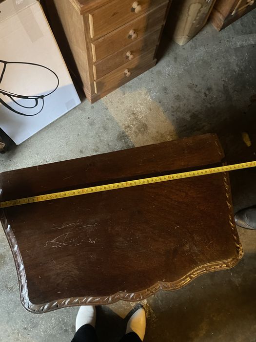 Cómoda mesa de cabeceira camiseiro madeira maciça 66x34x55