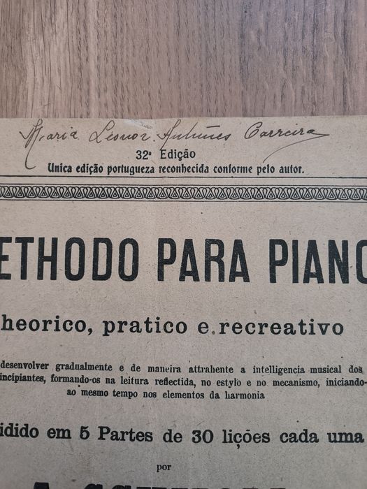 Métodos de Piano - A. Schmol- 1912