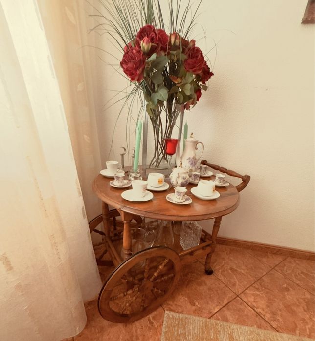 Sala de estar e jantar completa