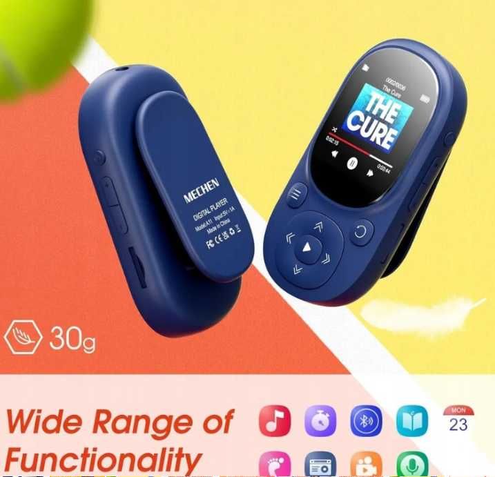 Odtwarzacz MP3/MP4 Digital LCD 1.44-calowy ekran 32GB pamięci ttst803