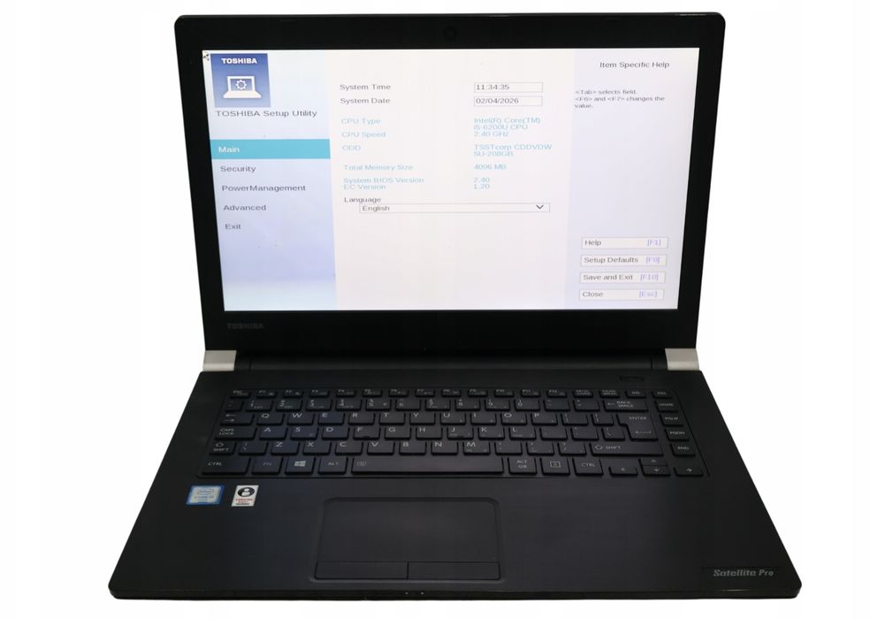 Toshiba Satellite Pro A40-C i5-6200U 0 GB 14" HD WADY