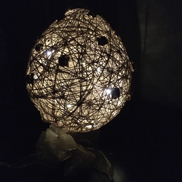 Candeeiro iluminado artesanato.