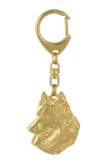 Owczarek belgijski brelok pozłacany Art-Dog