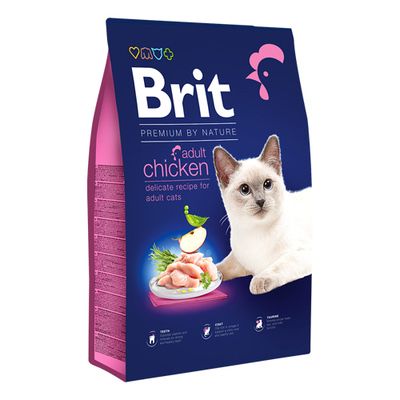 Brit Premium by Nature Cat Adult Chicken 8 кг