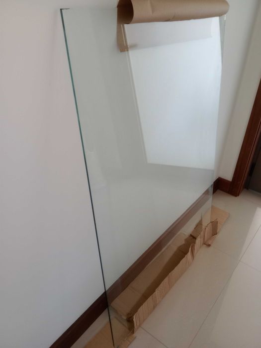 Vidro transparente retangular