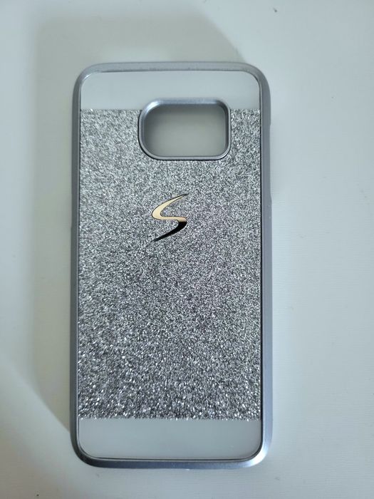 Etui case plecki samsunf s5 brokat glitter twarde brokatowe srebrne