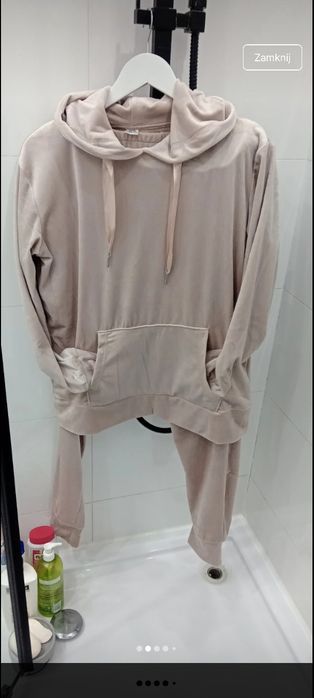 Dres damski welurowy