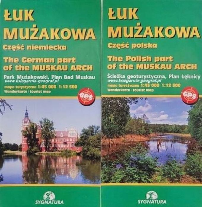 Mapa - Łuk Mużakowa cz. polska i niemiecka praca zbiorowa Rok wydania