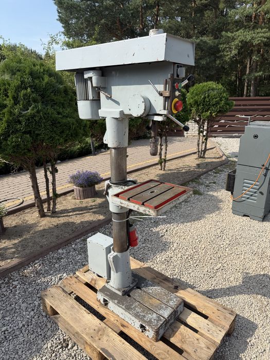 Wiertarka słupowa Wmw Veb BS 12 stołowa pionowa