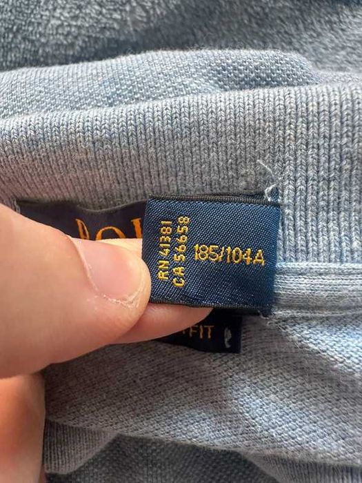 Polo Ralph Lauren longsleeve Polo błękitne