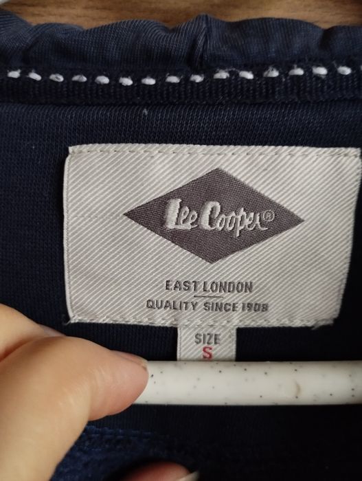 Lee Cooper S granatowa bluza na zamek kaptur kieszenie