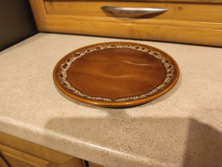 Brązowy talerz deserowy Staffel Stoneware