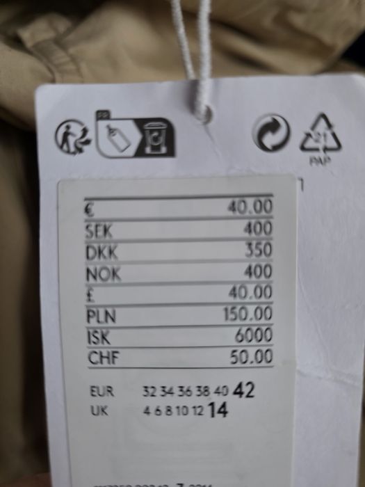 Spodnie bojówki Monki r. XL