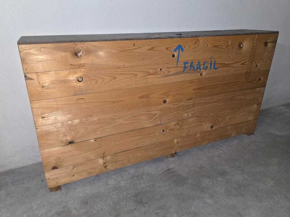 Caixa p/ Transporte de Bicicleta em Madeira