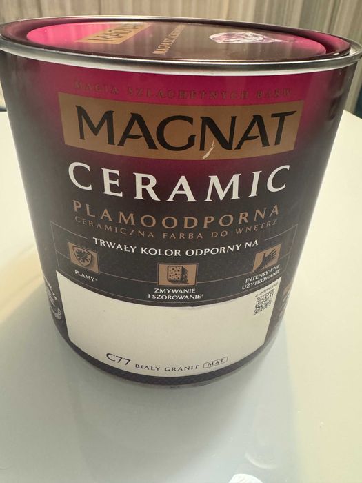 Farba MAGNAT CERAMIC  C77 Biały Granit 2.5 l,