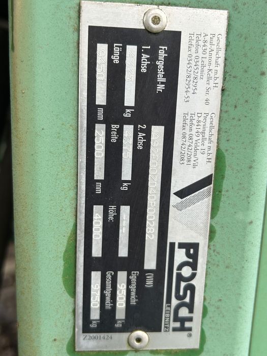 Łuparka Posch mobilna