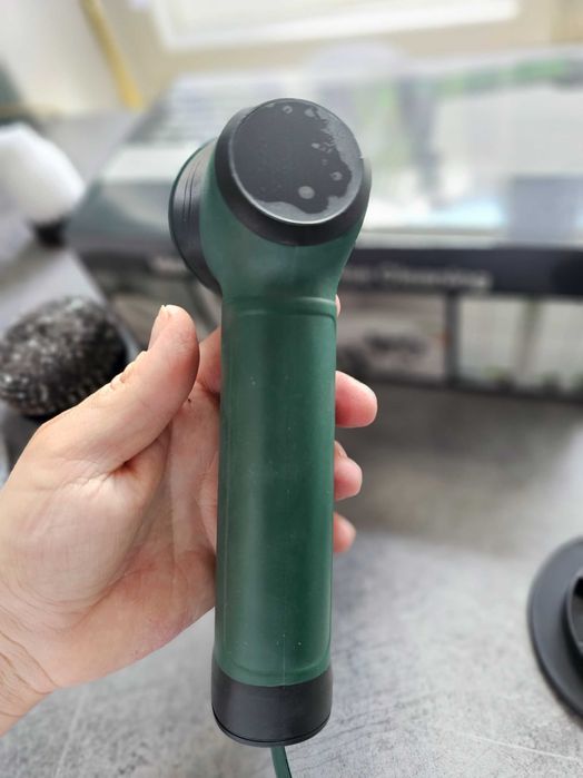 Szczotka Elektryczna Bezprzewodowa 7w1 z Wyświetlaczem LCD - Zielona