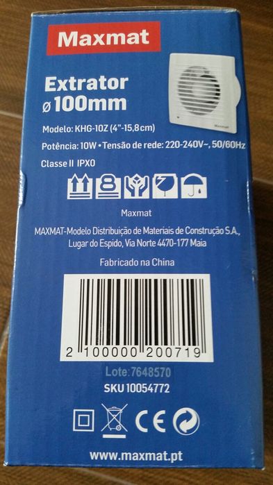 Extrator casa de banho