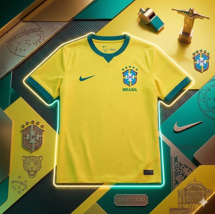 Camisola Brasil Principal Mundial 2026
