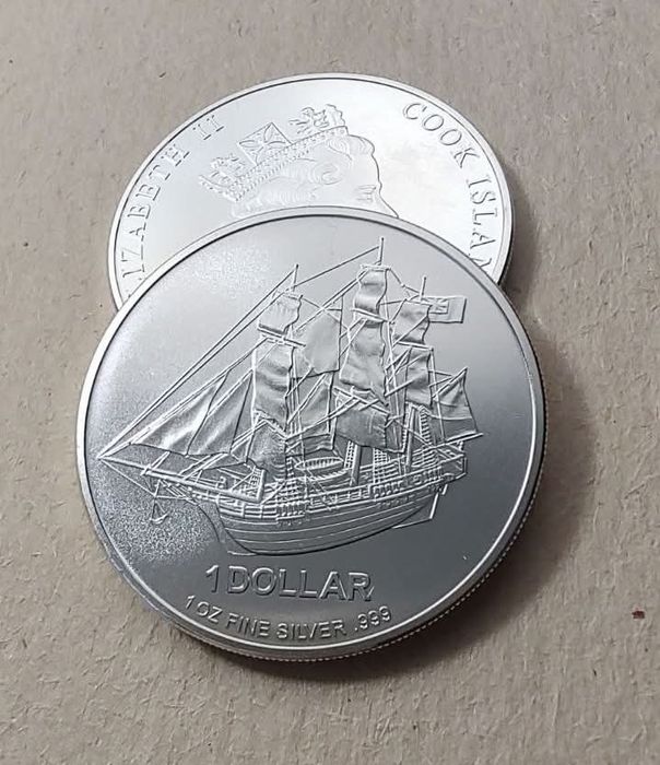 Острови Кука - 1 долар 2009р. СРІБЛО. 1 OZ. 999 проба