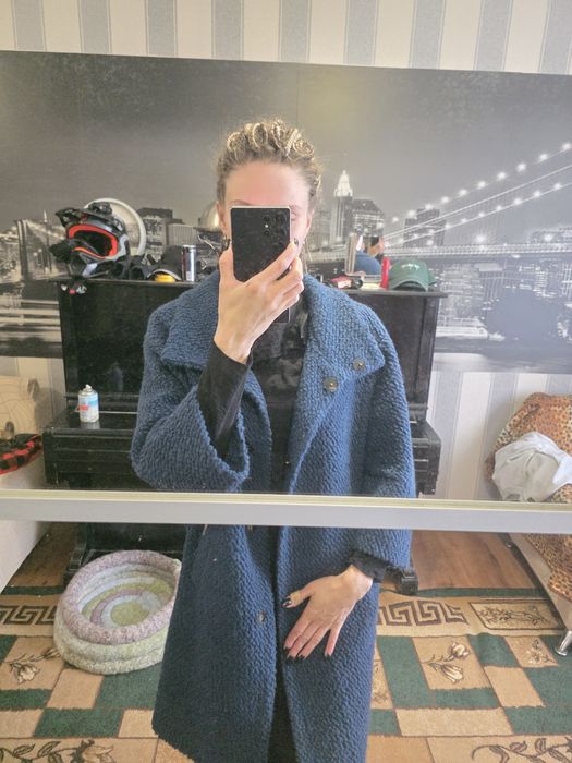 Жіноче пальто oversize з вовною як нове розмір S, M